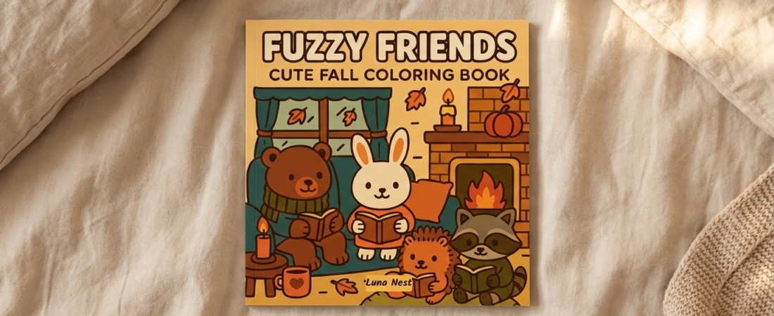 Fuzzy Friends: The Cutest Fall Coloring Book for Cozy Autumn Days