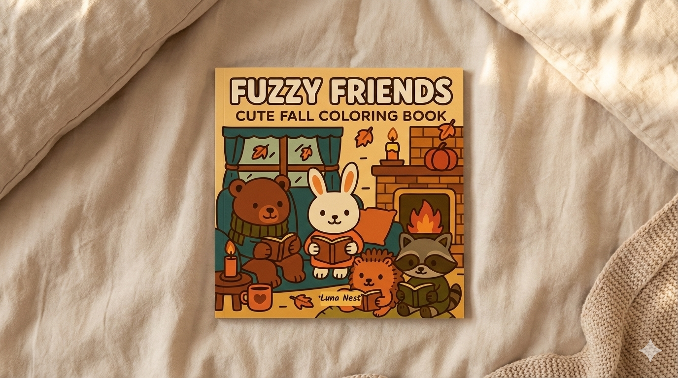 Fuzzy Friends: The Cutest Fall Coloring Book for Cozy Autumn Days