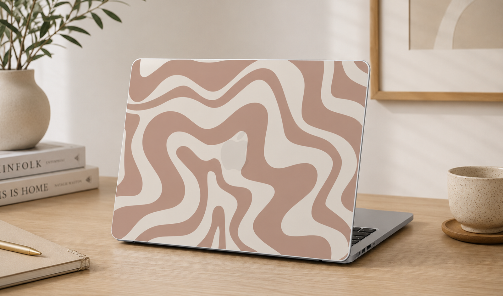 Beige MacBook Essentials for a Calm & Aesthetic Workspace