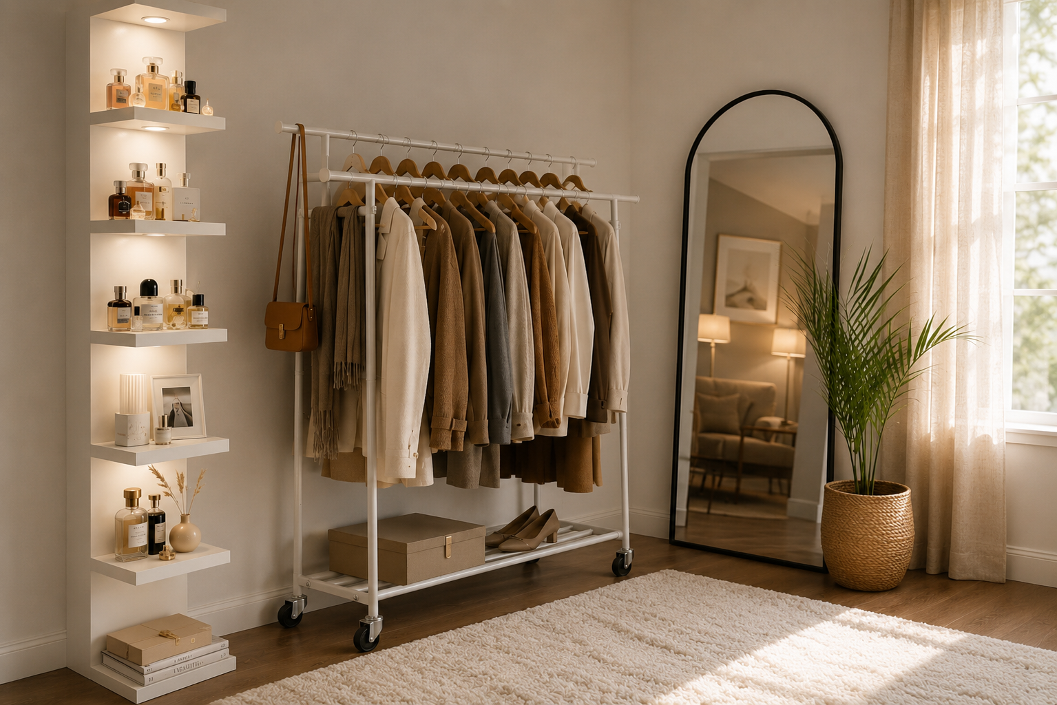 How to Organize a Bedroom Without a Closet: 6 Ideas